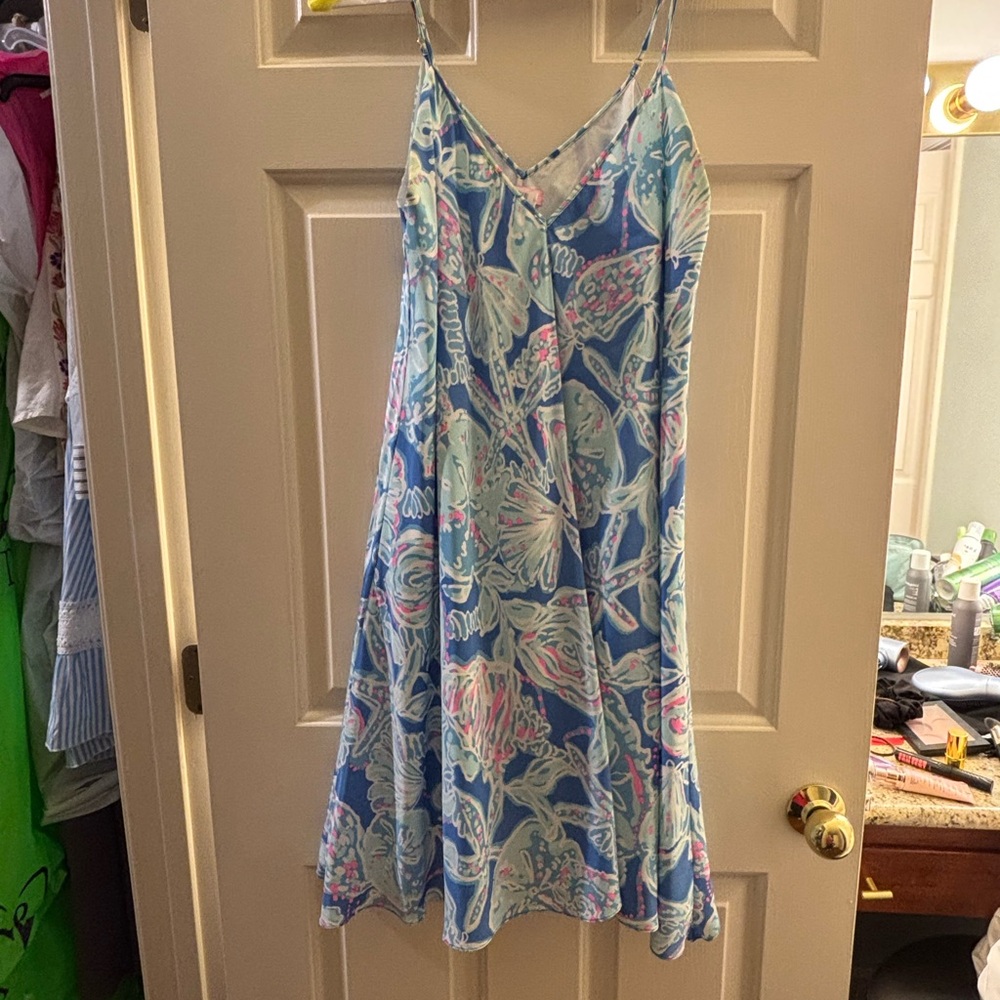 Lilly Pulitzer Vibrant Blue and Pink Dress